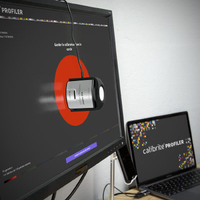 Le ColorChecker Display Pro et son diffuseur de lumière ambiante