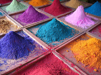 Pigments de couleurs