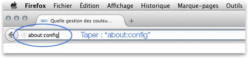 About config de Firefox