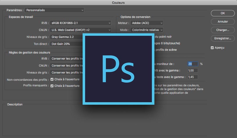 La gestion des couleurs des photos dans Photoshop CC