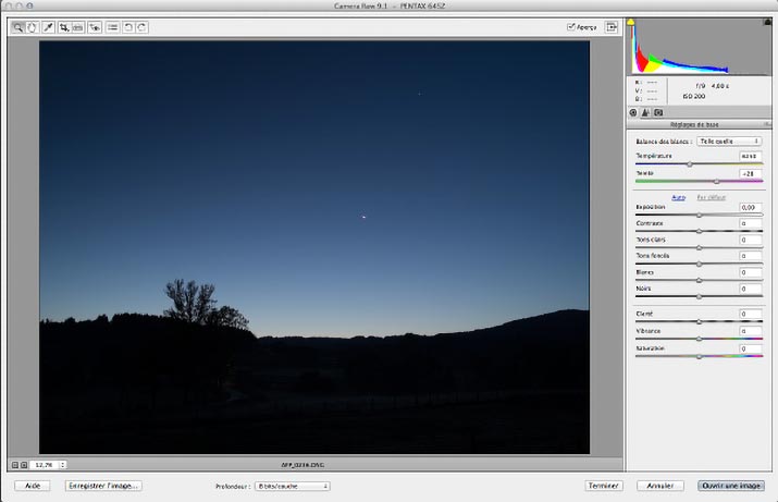 Camera Raw de Photoshop Elements