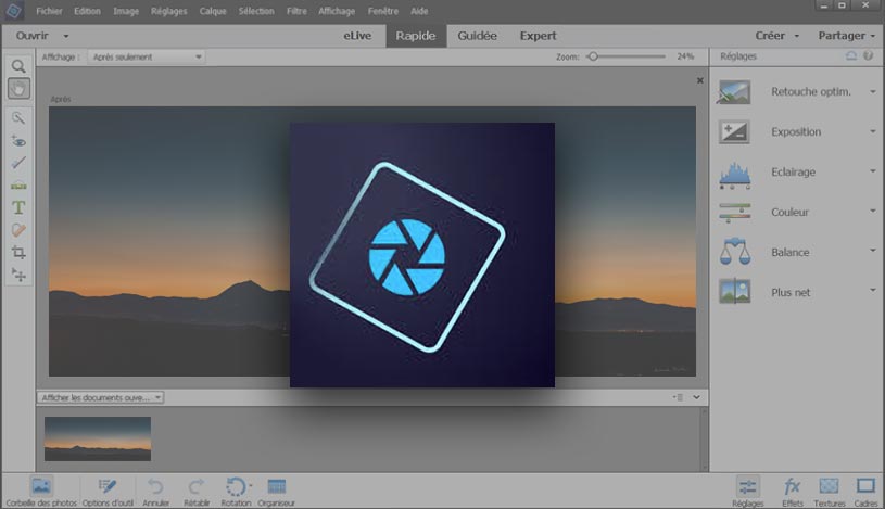 Interface de Photoshop Elements