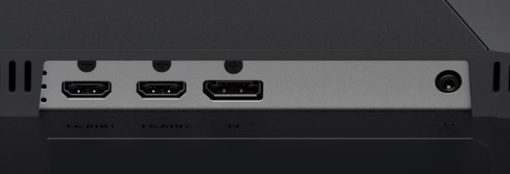 La connectique complète du Alienware AW2726DM