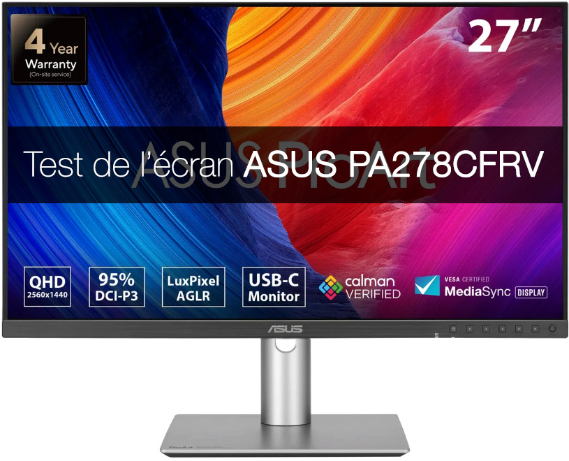 Test de l'Asus PA278CFRV