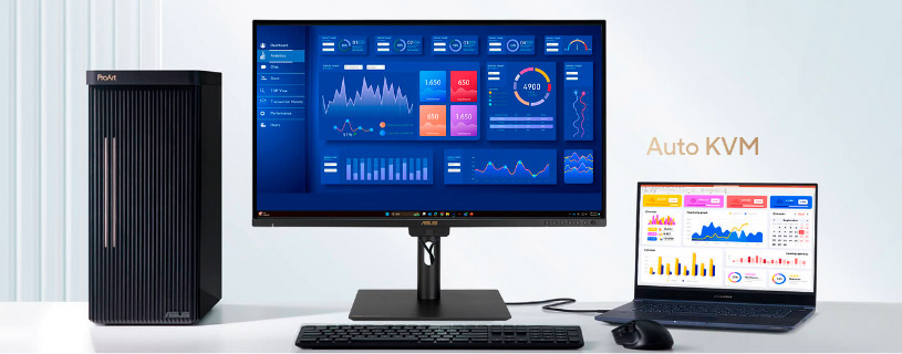 Fonction KVM disponible sur l'Asus PA27JCV