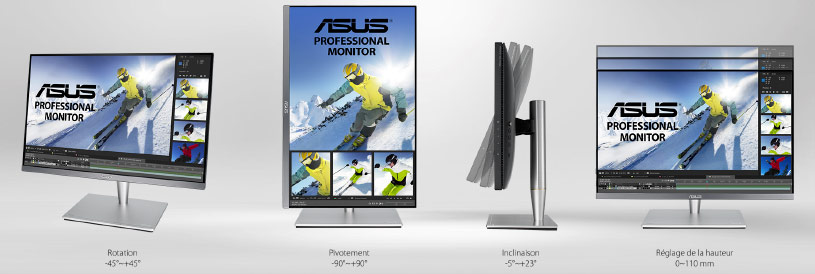 Ergonomie de l'Asus PA24AC Ergonomie de l'Asus PA24AC