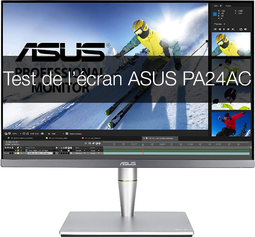 Test de l'écran Asus PA24AC Test de l'écran Asus PA24AC