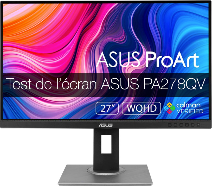 Test de l'écran ASUS PA278QV