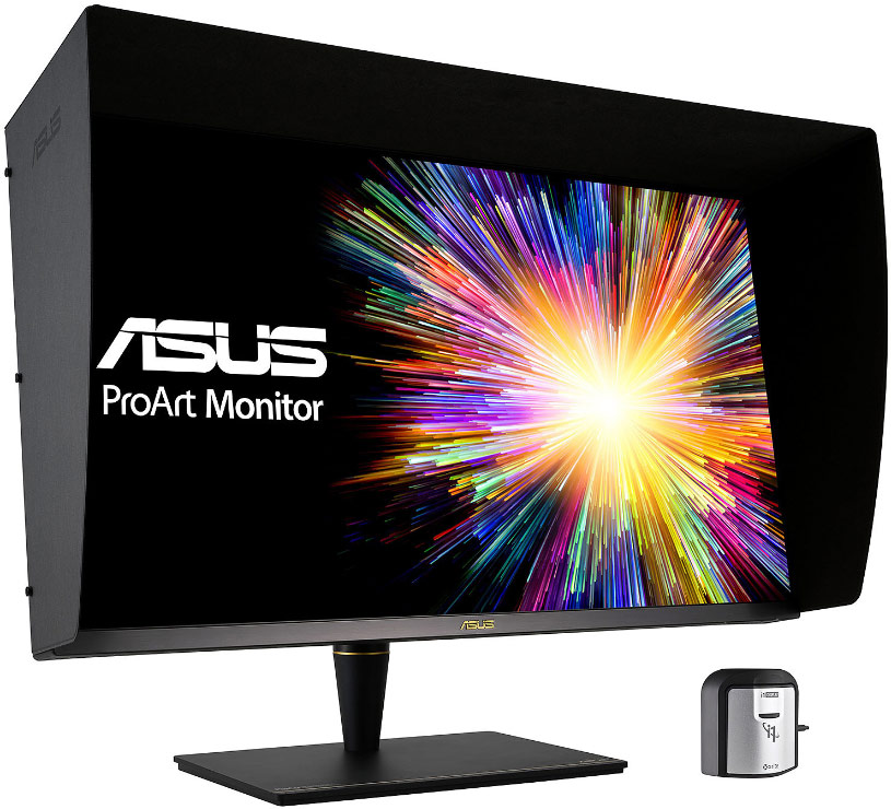 Écran Asus PA27UCX-K vendu avec le colorimètre i1Display Pro d'X-Rite