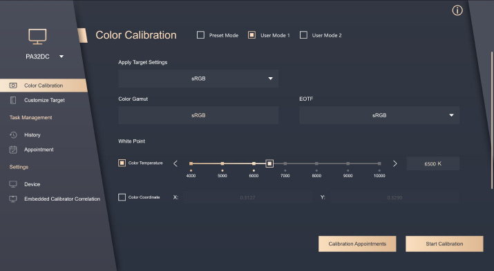 Le logiciel de calibration hardware Asus ProArt Calibration