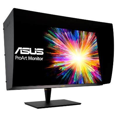 Asus PA32UCX et sa visière ou casquette