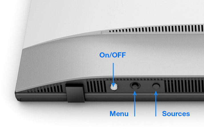 Boutons du menu du BenQ PD2730S