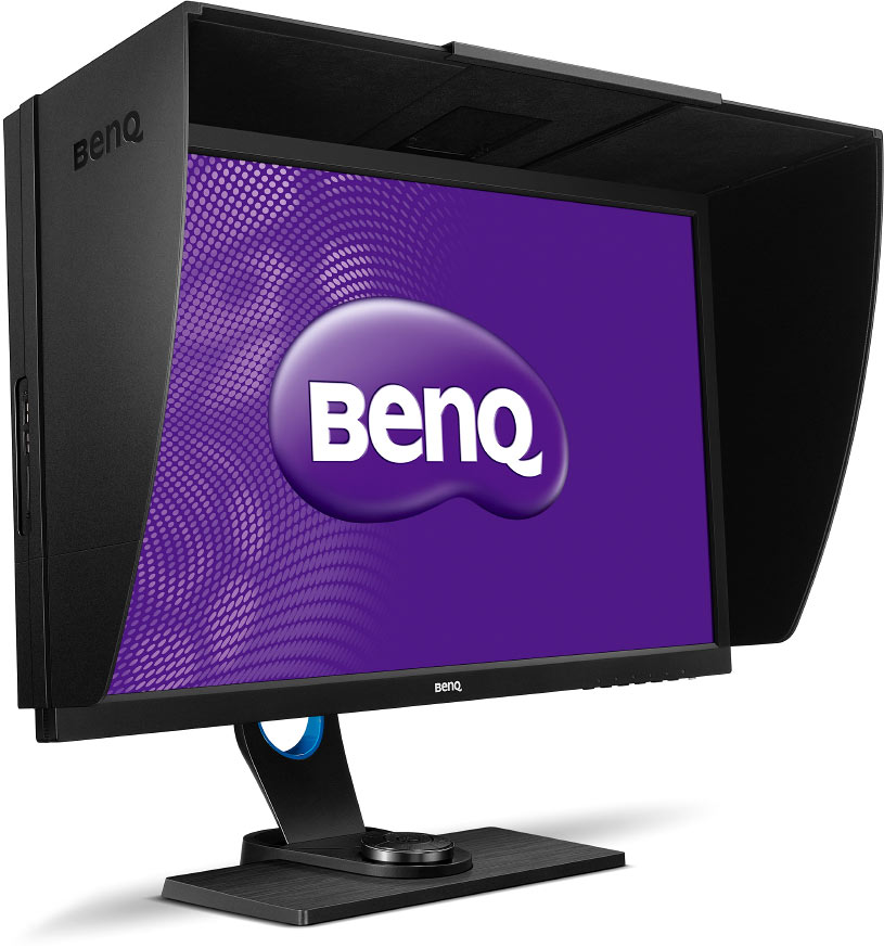 Écran BenQ SW2700PT et sa casquette Écran BenQ SW2700PT et sa casquette