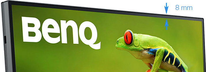 Épaisseur des bords du BenQ SW270C Épaisseur des bords du BenQ SW270C