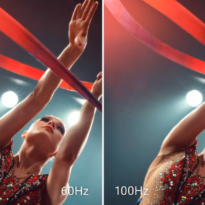 Fréquence de rafraîchissement 100 Hz du Dell P3225QE