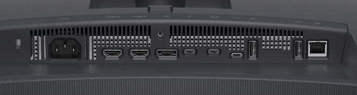 La connectique complète du DELL U3226Q