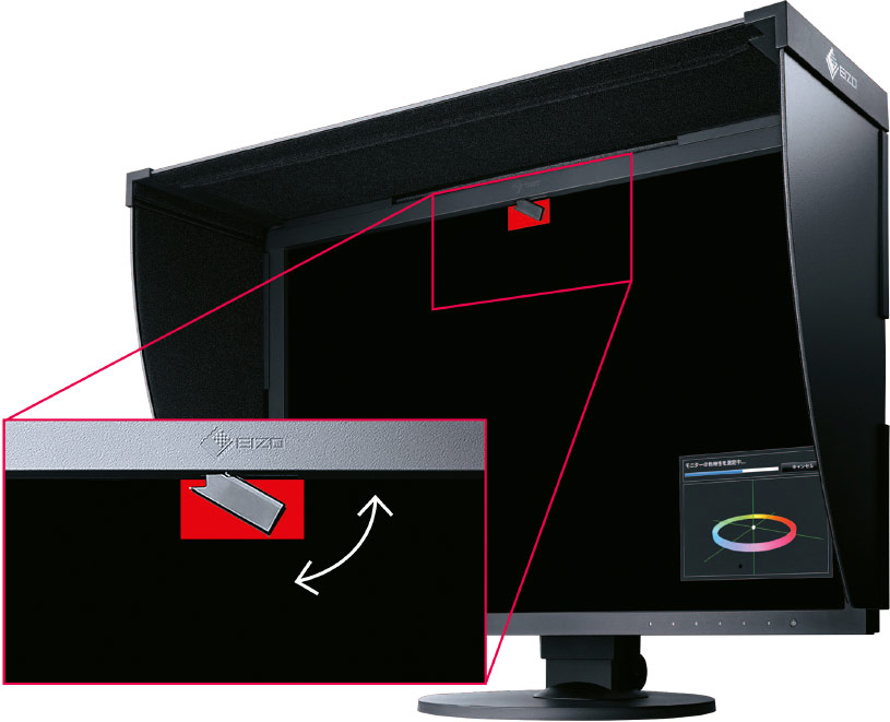 Colorimètre intégré de l'Eizo CG2730