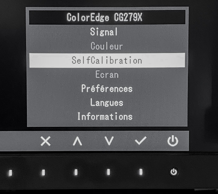 Selfcalibration dans ColorNavigator