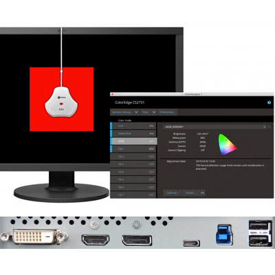 Connectiques de l'écran Eizo ColorEdge CS2731