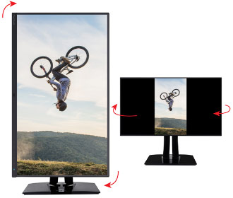 Ergonomie et mouvements de la dalle du ViewSonic VP2785-4k