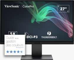 Note 4.5 / 5 étoiles Viewsonic VP2788 par Arnaud Frich