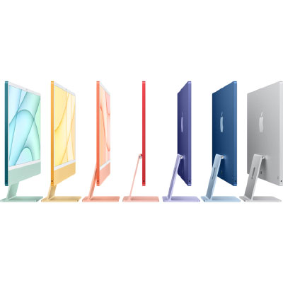 Les couleurs de l'iMac 24 pouces  4K Apple