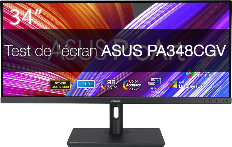 Test de l'écran ASUS ProArt PA348CGV