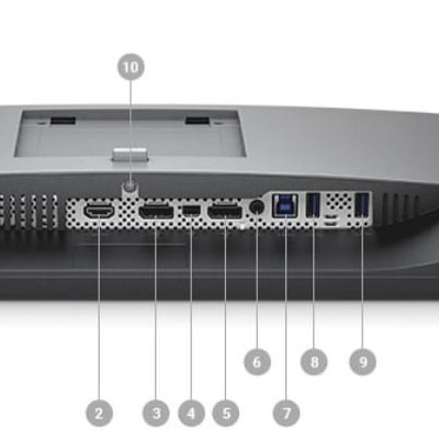 Connectique du Dell U2518D