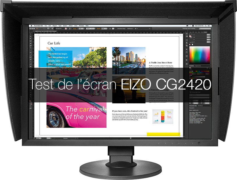 Test de l'écran EIZO ColorEdge CG2420 Test de l'écran EIZO ColorEdge CG2420