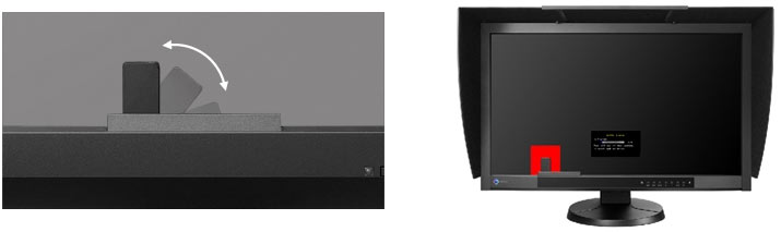 Colorimètre intégré de l'écran EIZO CG277 