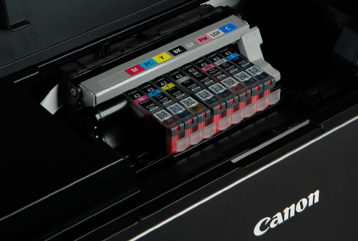 Chargement des cartouches de la Canon Pro-100S