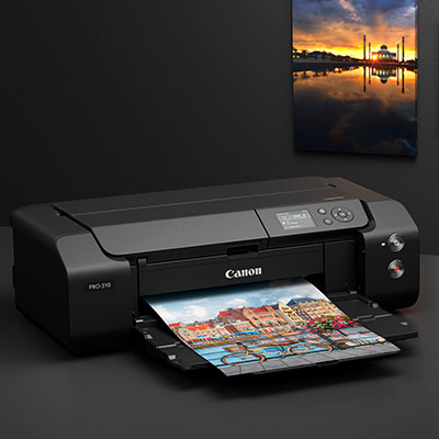 L'imprimante Canon PRO-310 sur un bureau