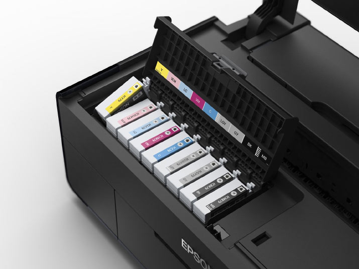 Les 9 cartouches d'encre de l'Epson SC-P600