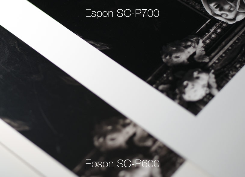 Différence de Dmax entre les noirs de l'Epson SC-P600 et l'Epson SC-P700