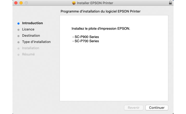 Drivers et pilotes d'impression de l'imprimante Epson SC-P700