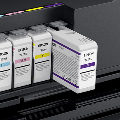 Nouvelle encre violette de l'imprimante Epson SC-P700